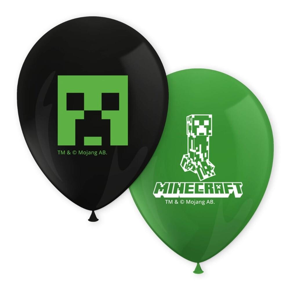 Ballonger Minecraft 8 stk