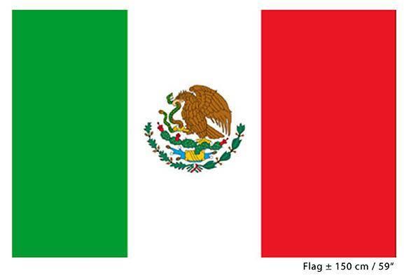 Mexico Flagg Stoff Stort