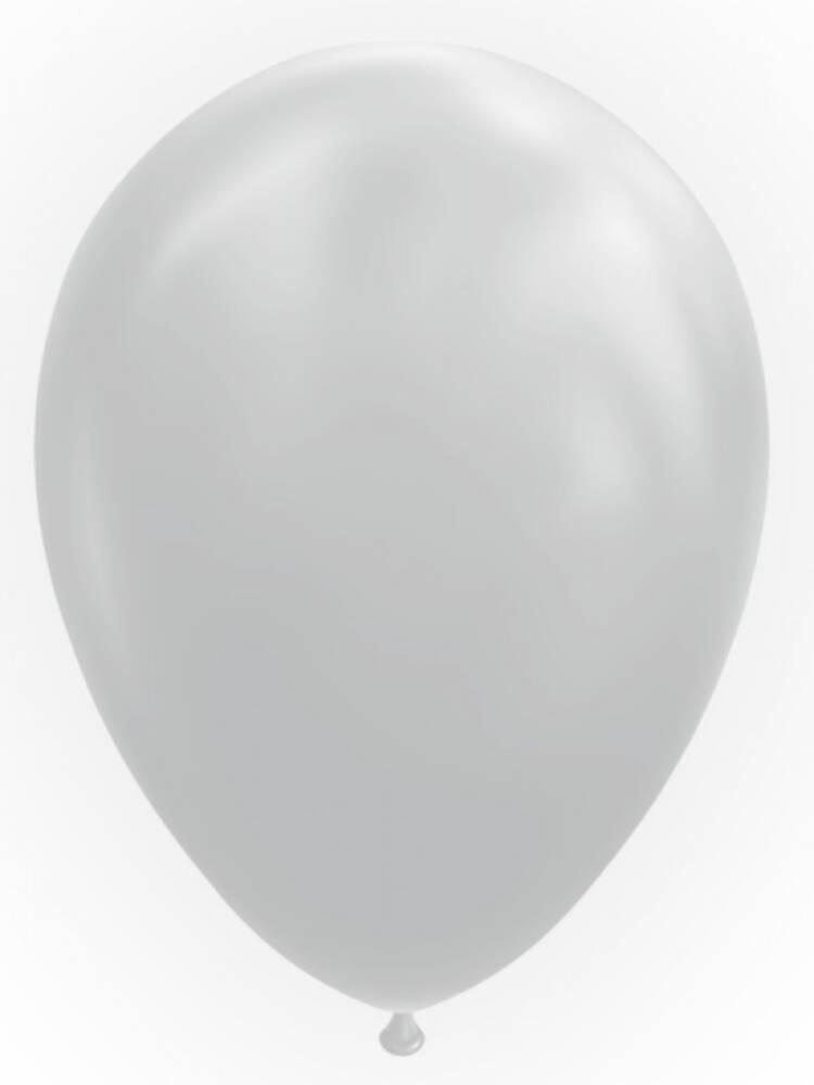 Ballonger Ensfarget Cool Grey 25 stk i pakken