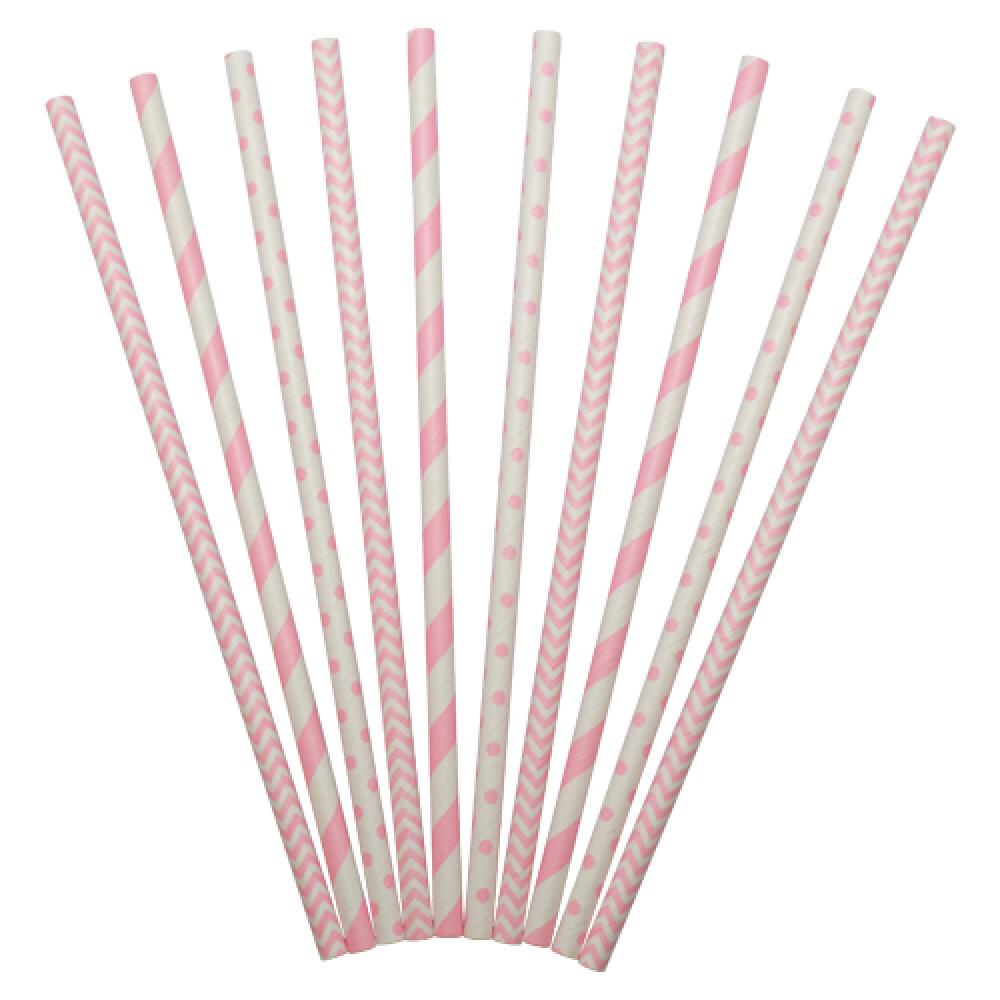 Sugerør Light Pink Design
