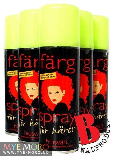 Hårspray - Hår og Hudfarge Gul