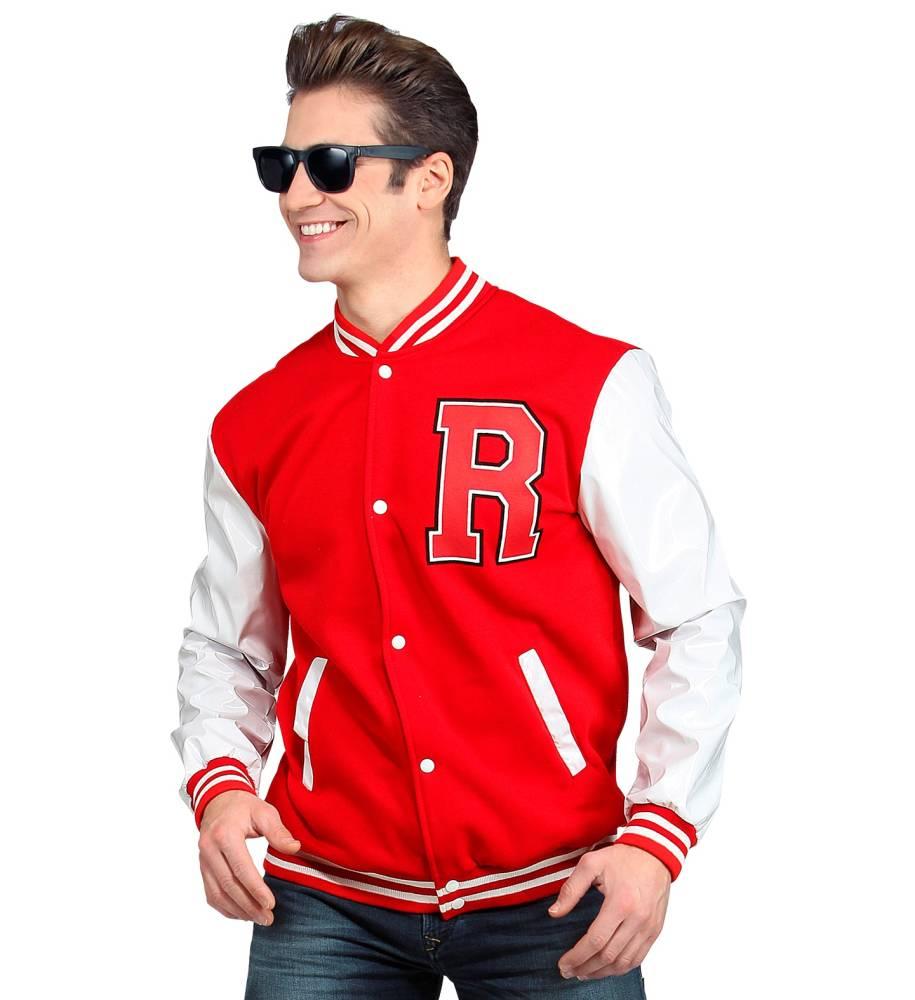1950`s College Jock Jakke Deluxe Rød