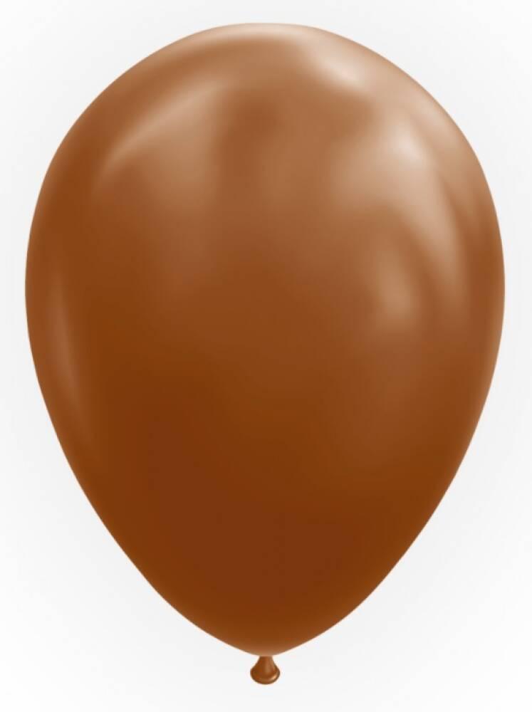 Ballonger Ensfarget Brown 25 stk i pakken