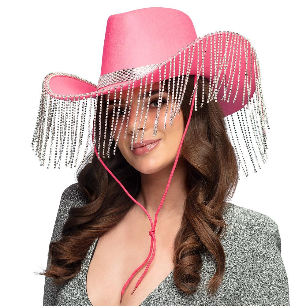 Swiftie Cowboyhatt Showgirl Glam m/ Strings - Rosa