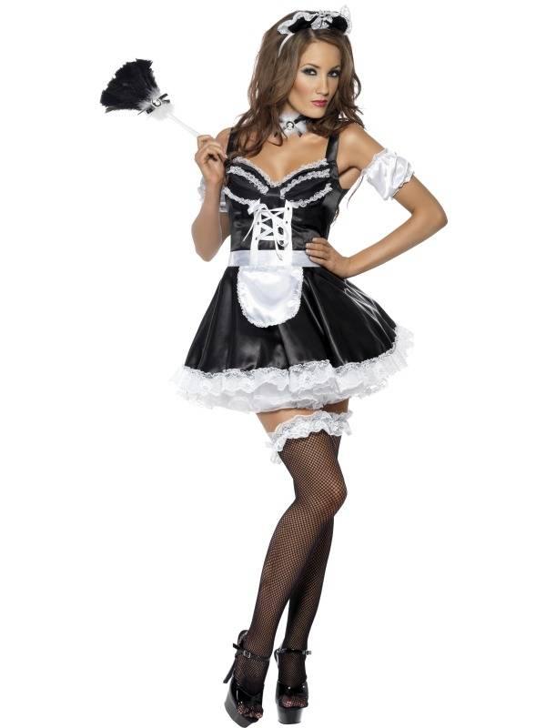 Fever Flirty French Maid Svart/Hvit