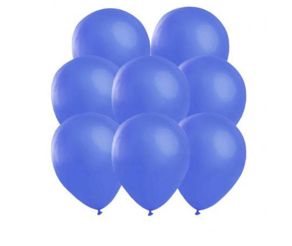 Ballonger Ensfarget Blå 25 stk i pakken
