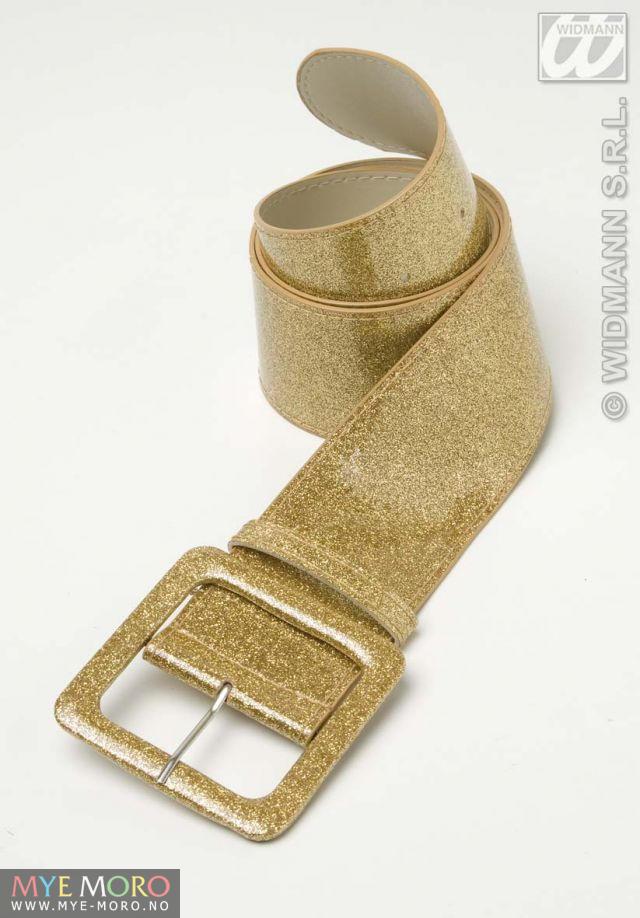 Glitterbelte GULL bredt