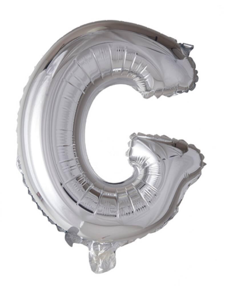 Bokstavballong Sølv Folie 41 cm G