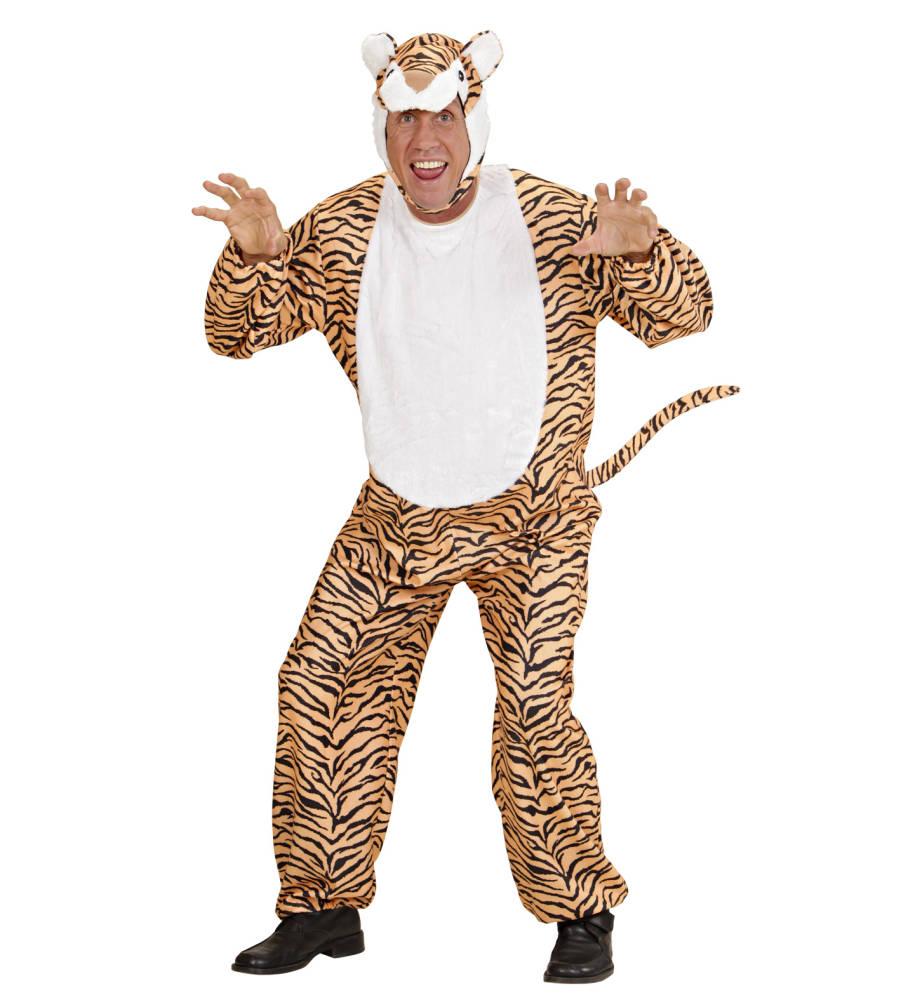 Tiger Kostyme Soft Plysj Unisex Voksen