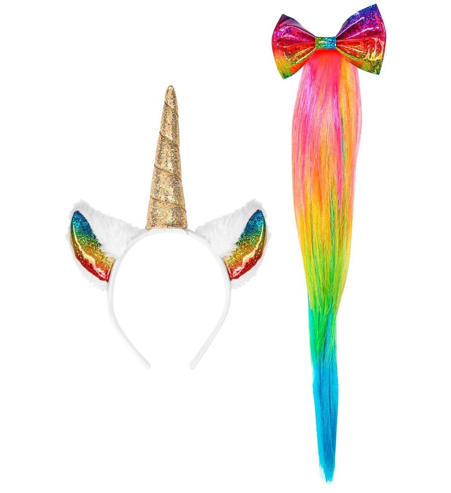 Unicorn Hårbøyle og Hale med sløyfe