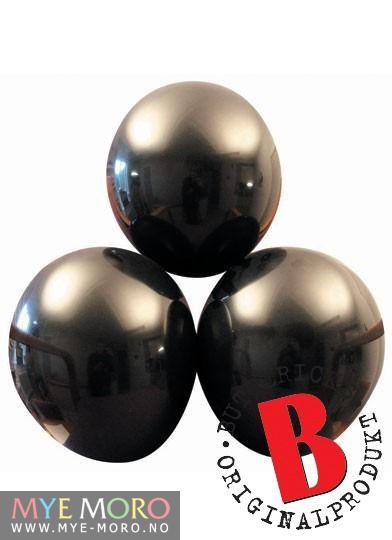 Svarte ballonger 25 stk