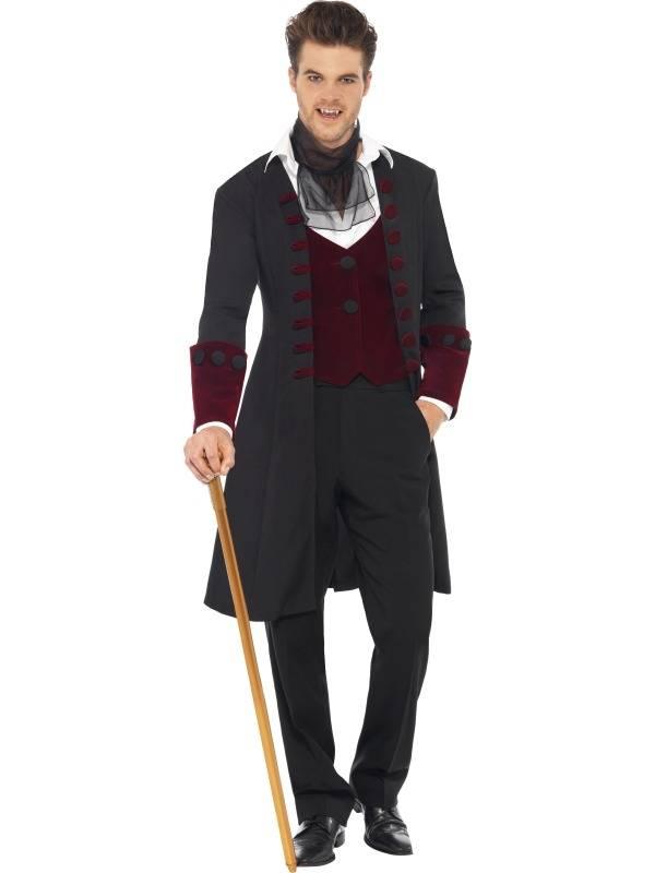 Fever Gothic Vampire Coat Herrekostyme