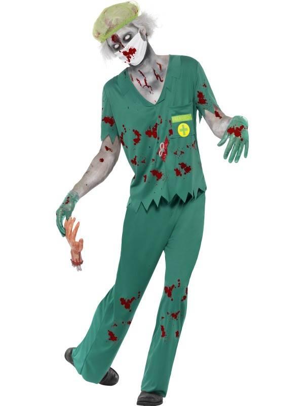 Zombie Paramedic Herre Kostyme
