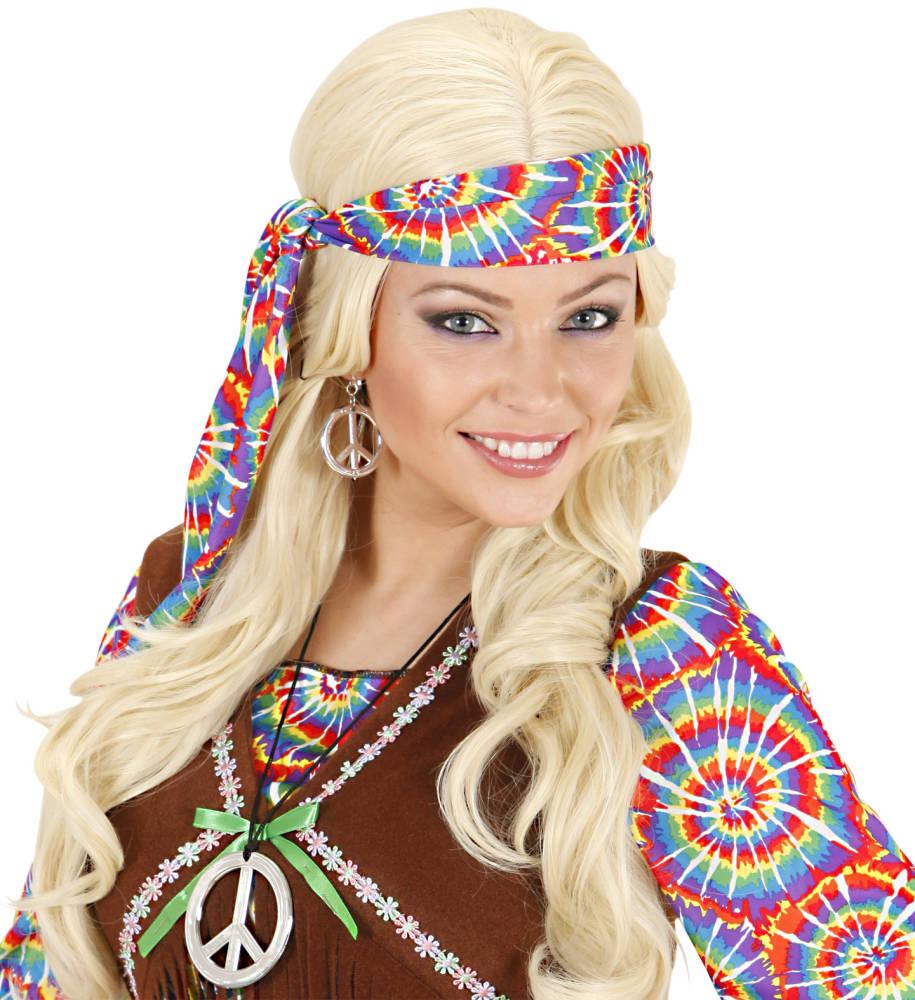 Hippie Kjede og Øreringer Sett Sølv