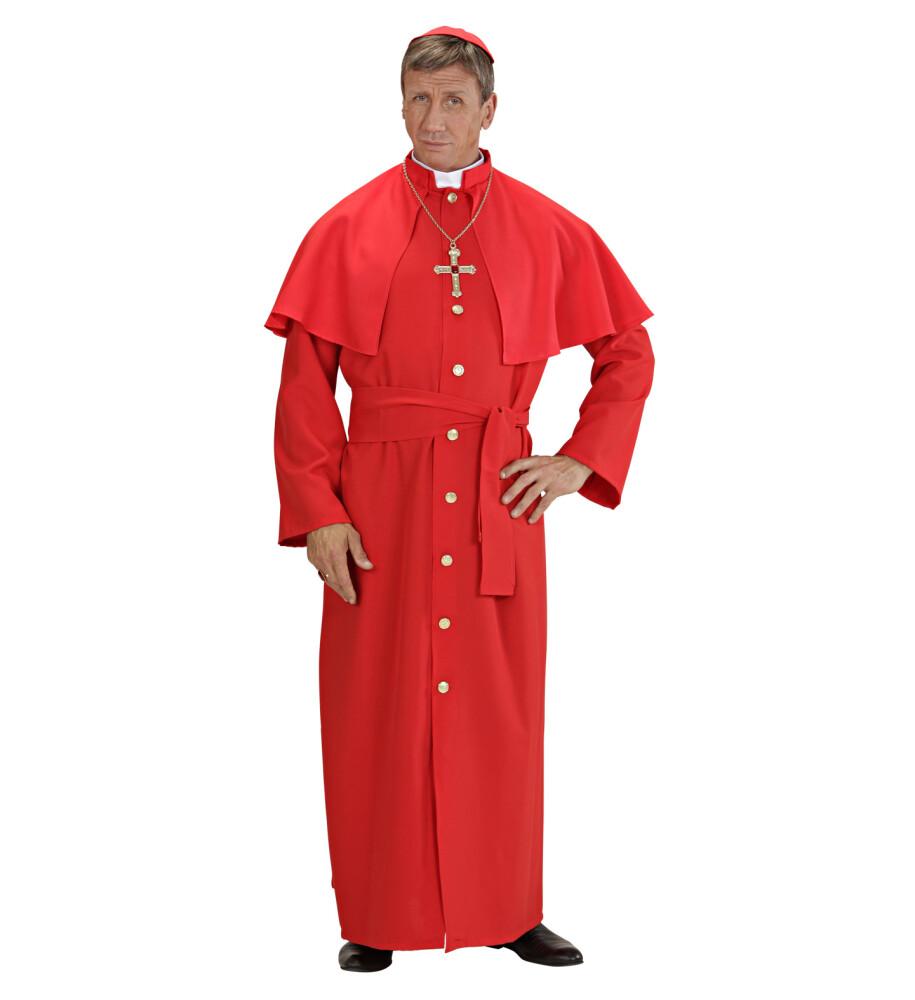 Cardinal Kostyme Deluxe Rød