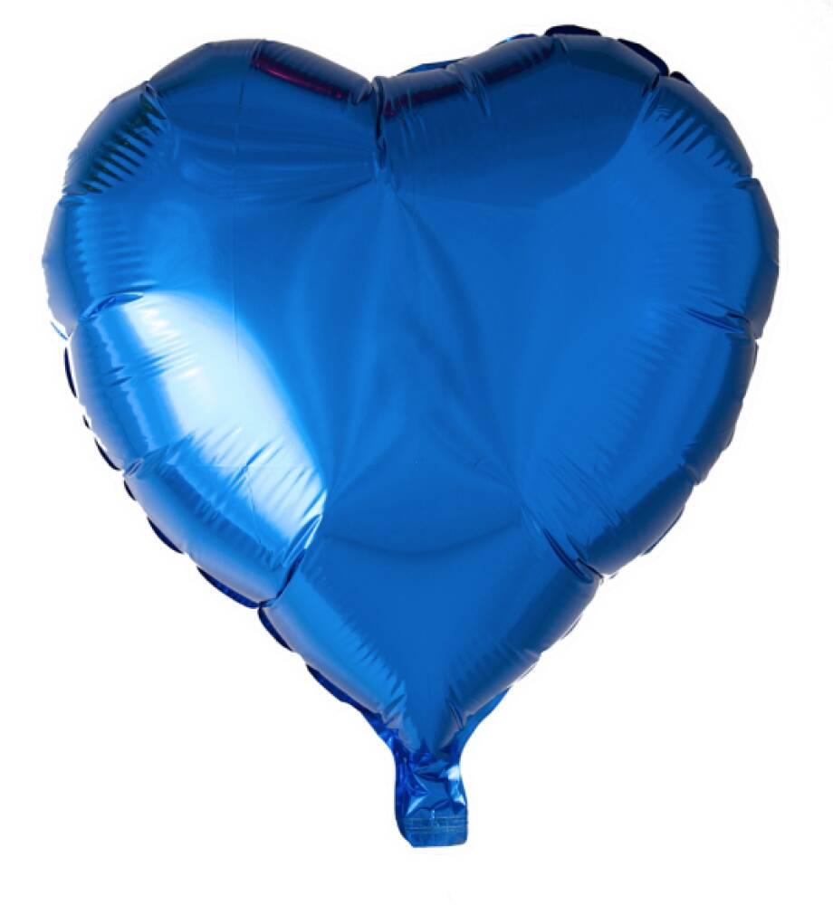 Folieballong Hjerte Royal Blue