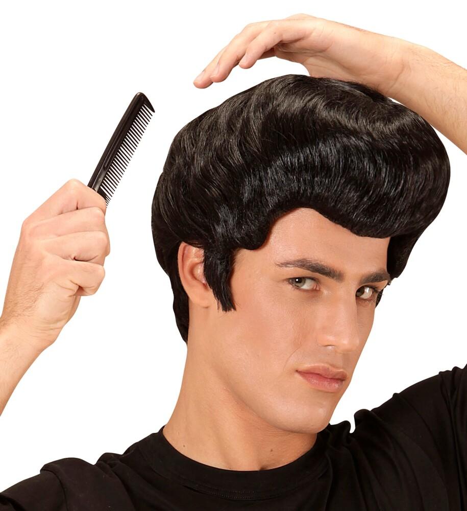 Rockabilly Parykk Herre Svart