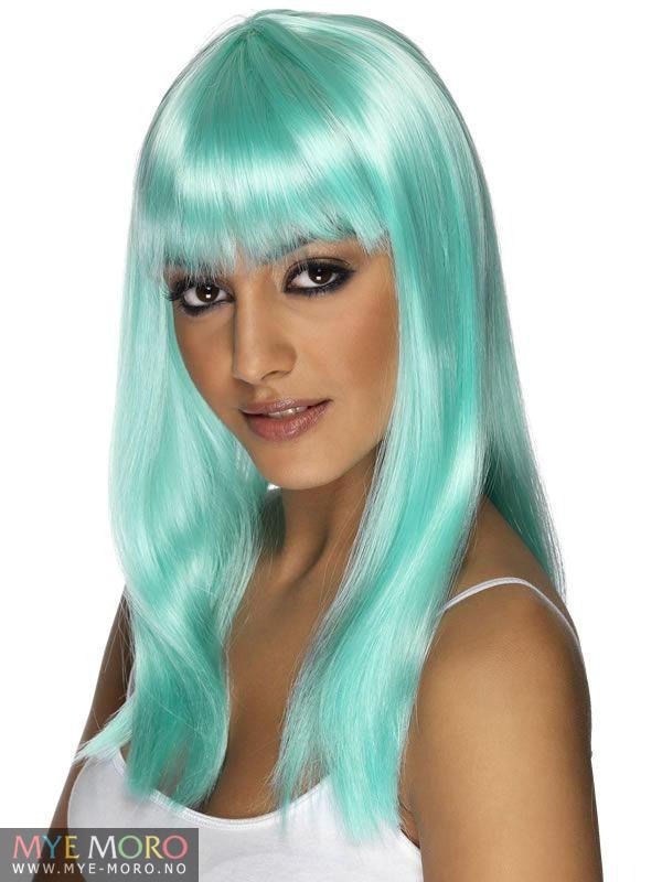 Glamorama Neon SEABLUE Aqua Wig