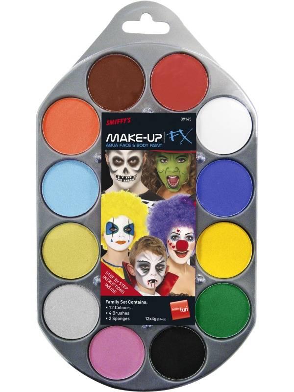 F/X Make Up Palette GIGA 12 farger Vannbasert