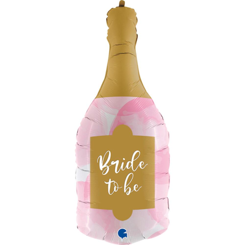 Champagneflaske - Folieballong Bride to Be