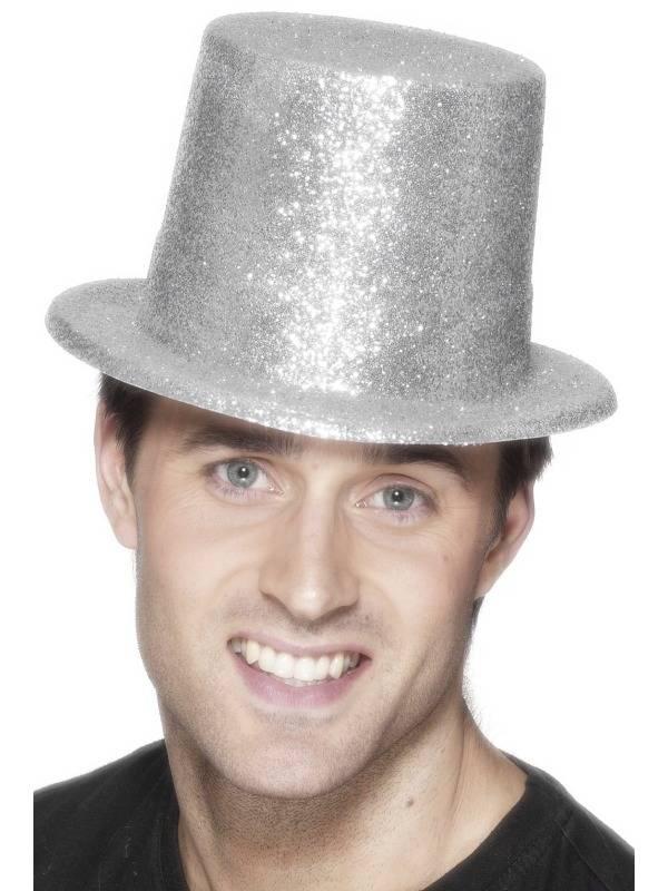 Glitterhatt Flosshatt SØLV