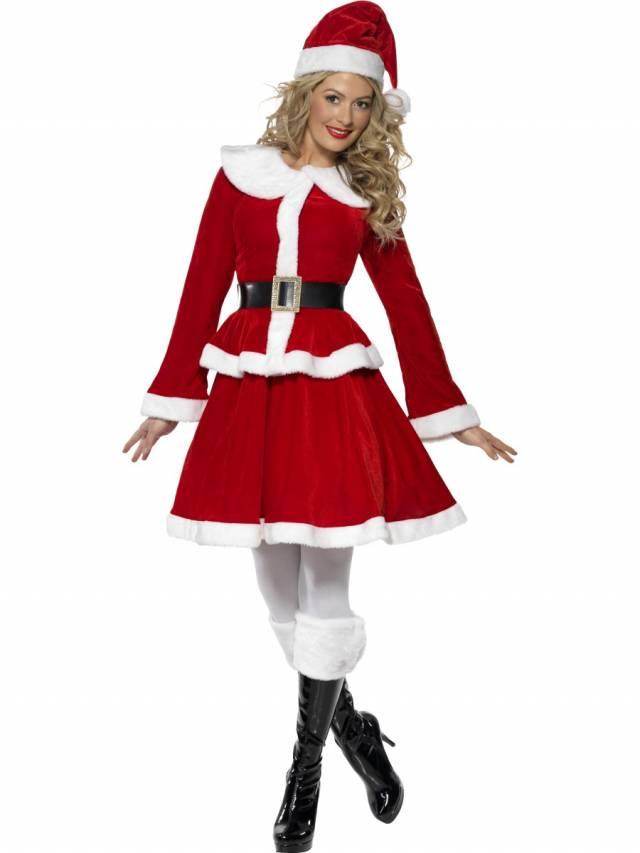 Miss Santa Kostyme Deluxe