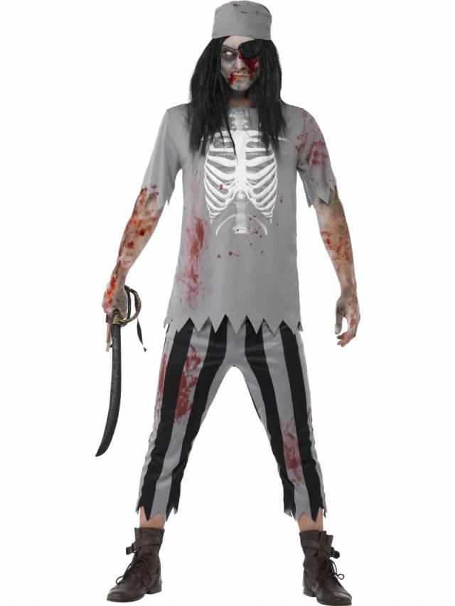 Zombie Pirate Herrekostyme