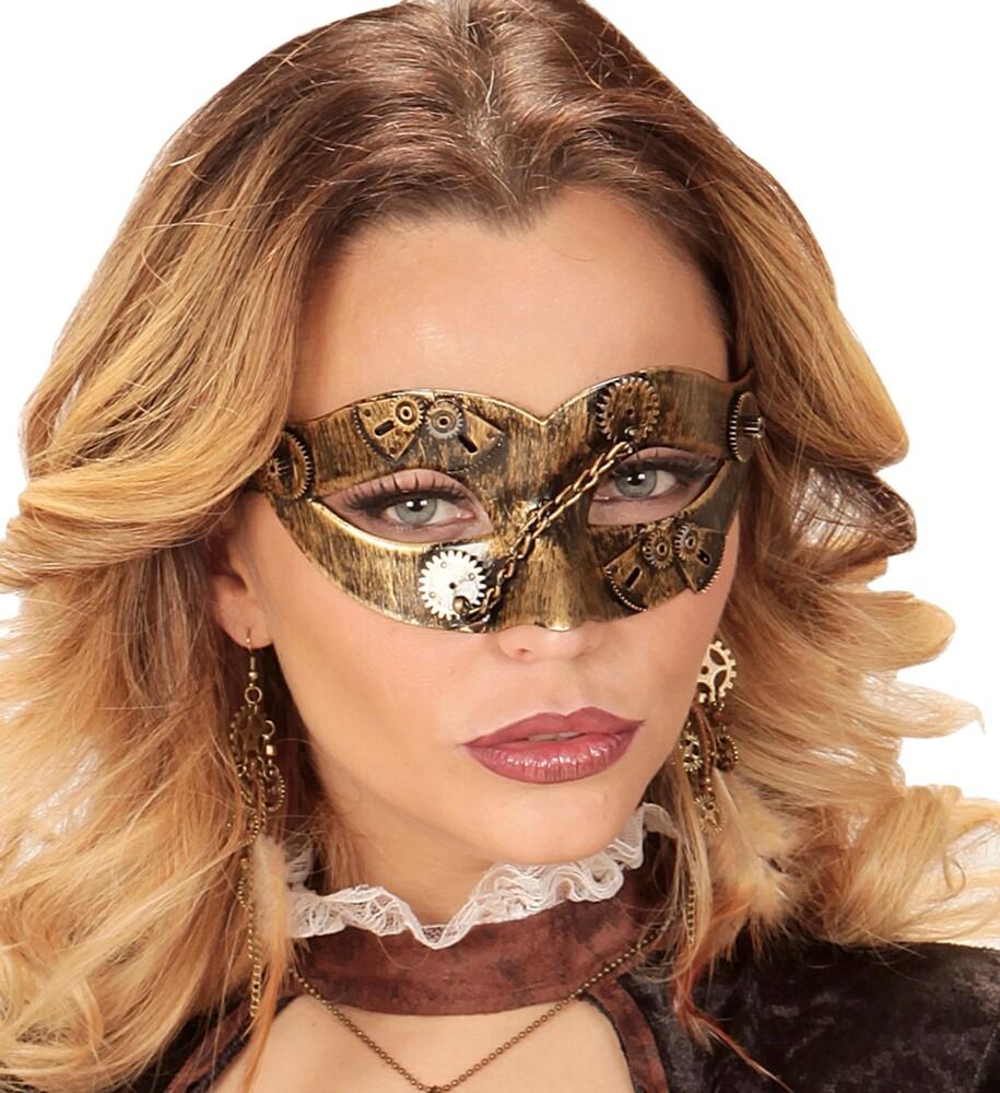 Steampunk Maskerademaske Kobber Unisex