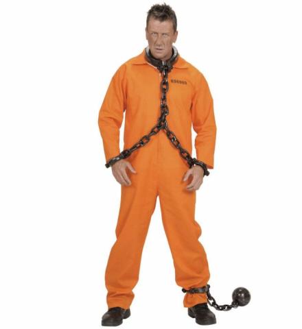 Orange Fangedrakt - Prison Convict