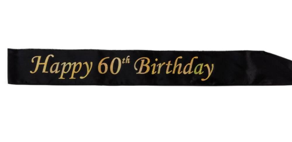 Ordensbånd 60 ÅR Svart & Gull