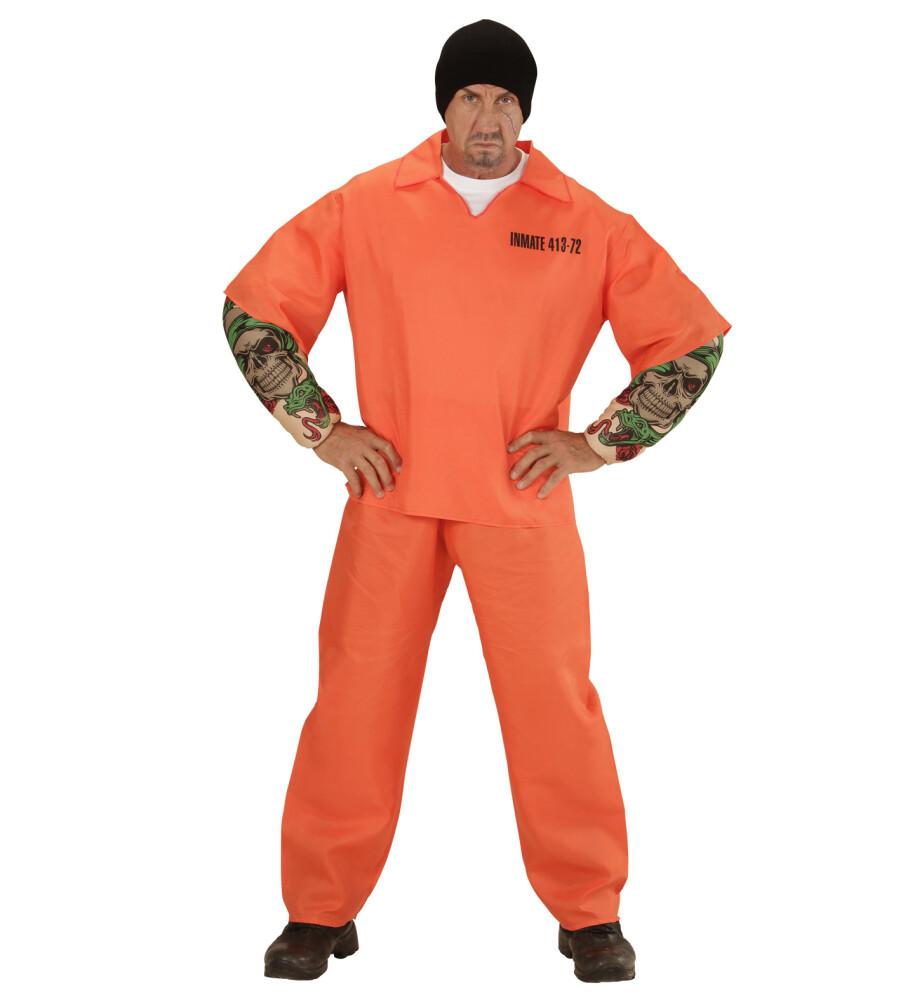 TATTOOED CONVICT - Orange med Muskelarmer