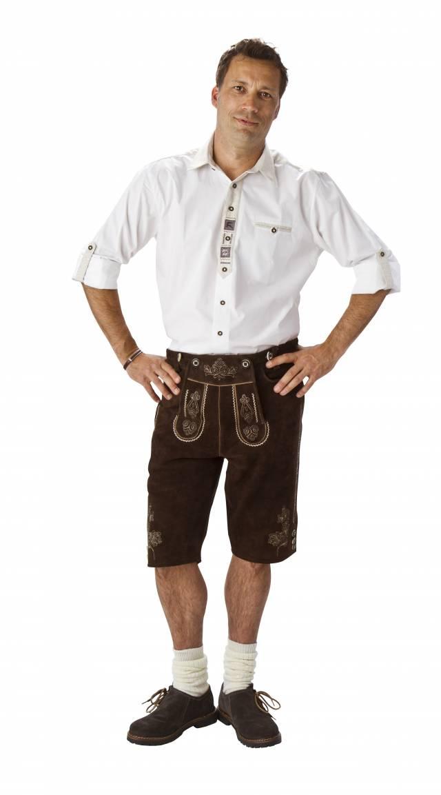 Oktoberfestskjorte Herre Bomull - Lin Naturfarge