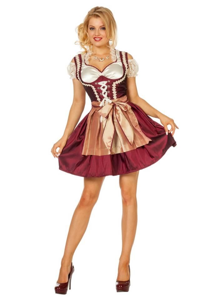 Sexy Dirndl Steffi Burgunder & Gull Bestselger