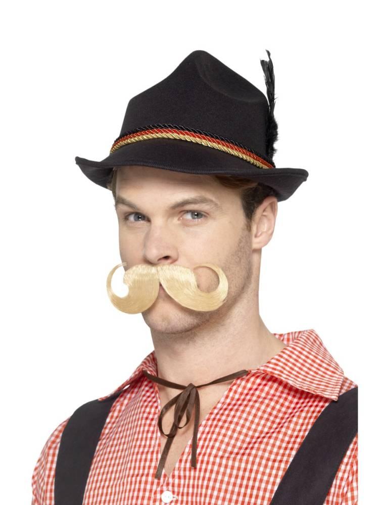 Bavarian Trenker hatt Svart med tyske pyntebånd