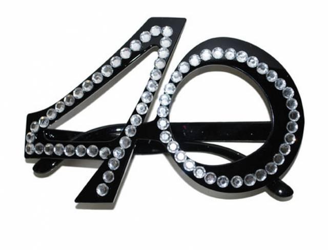Briller med Strass 40 ÅR