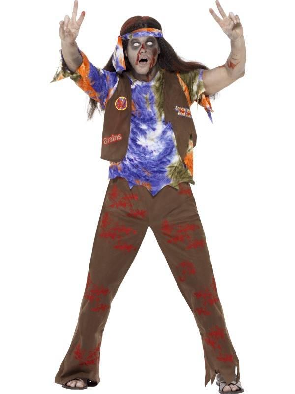 Hippie Zombie Herrekostyme