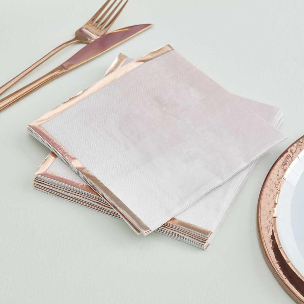 Pink and Rose Gold Servietter