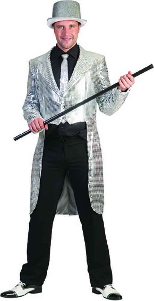 Sølv Tailcoat med paljetter