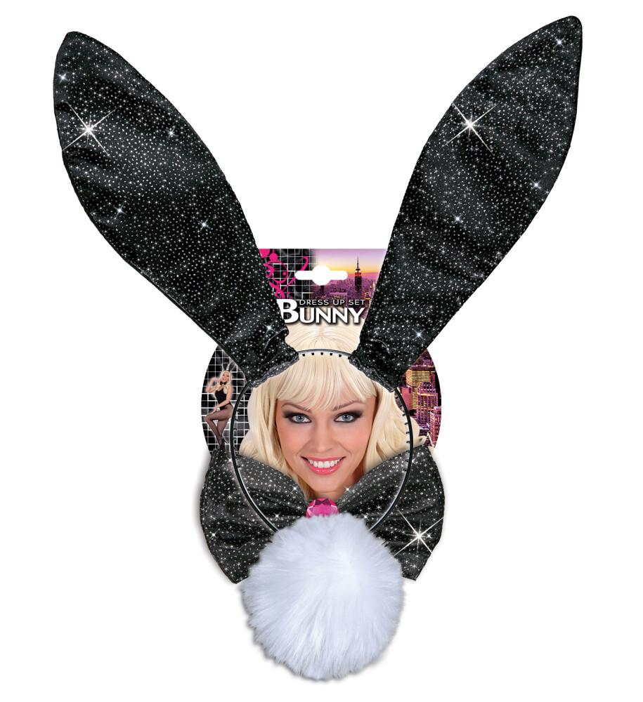 Glitter Bunny Kanin Sett Svart