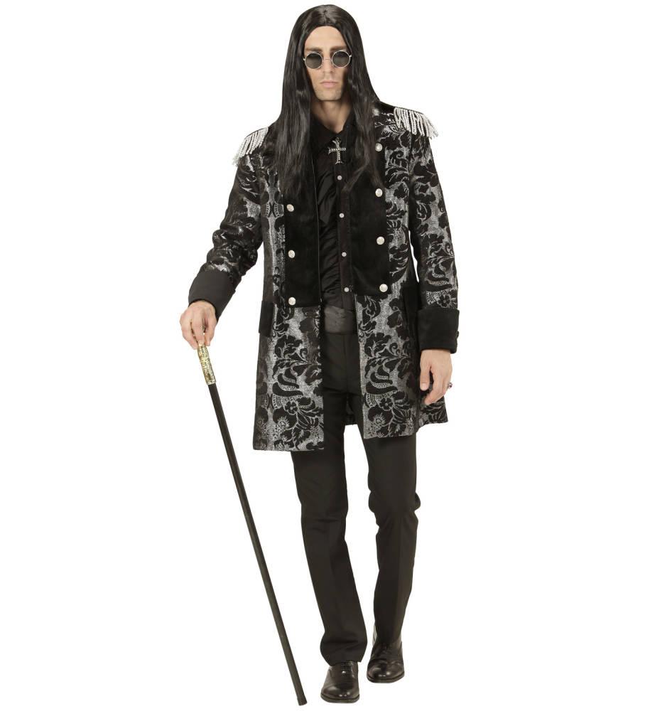 SILVER JACQUARD PARADE COAT