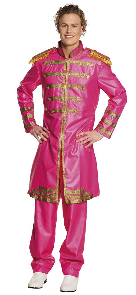 Sgt. Pepper Kostyme Deluxe Herre Rosa