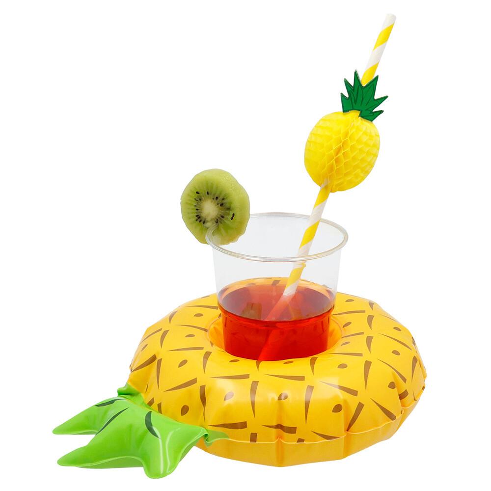Oppblåsbar drinkholder ananas