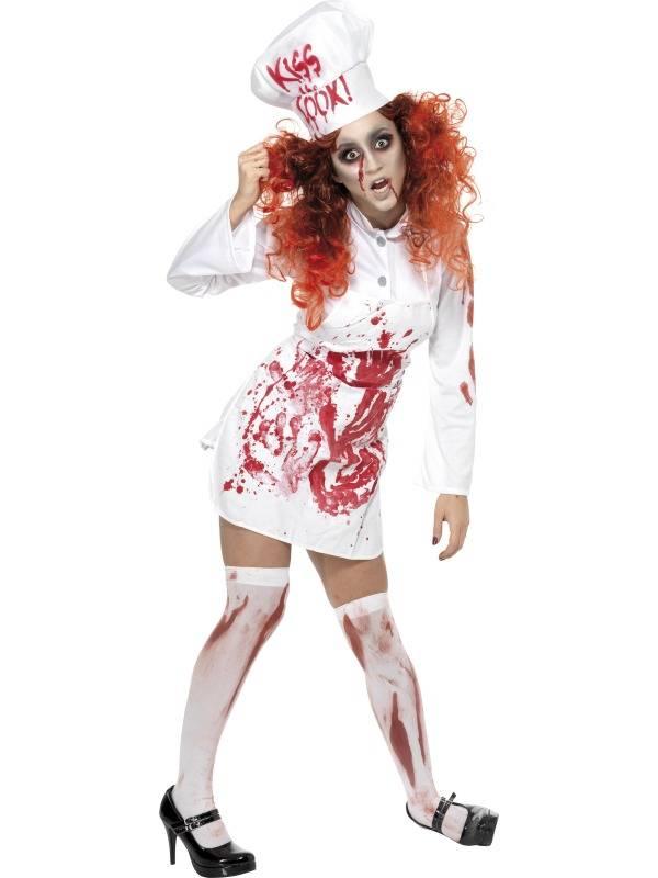 Bloody Chef Kokke kostyme Dame