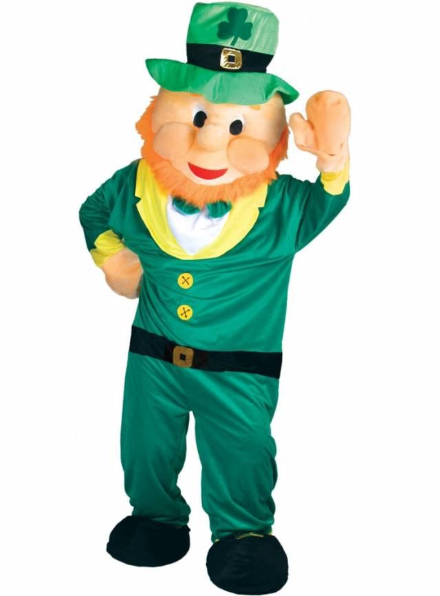St Patricks Deluxe Leprechaun Mascot