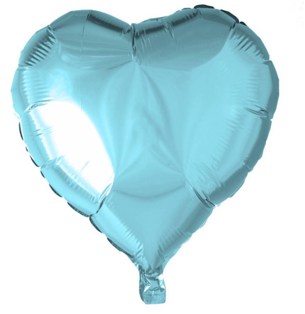 Folieballong Hjerte Iceblue