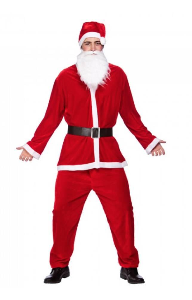 DELUXE VELOUR 5PC SANTA SUIT