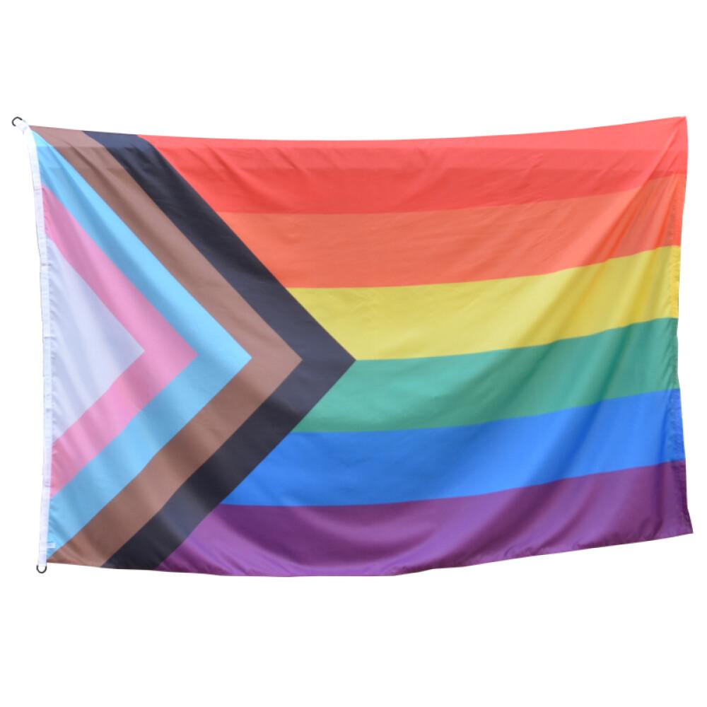 Pride Progress Flagg til Flaggstang (10m - 14m)