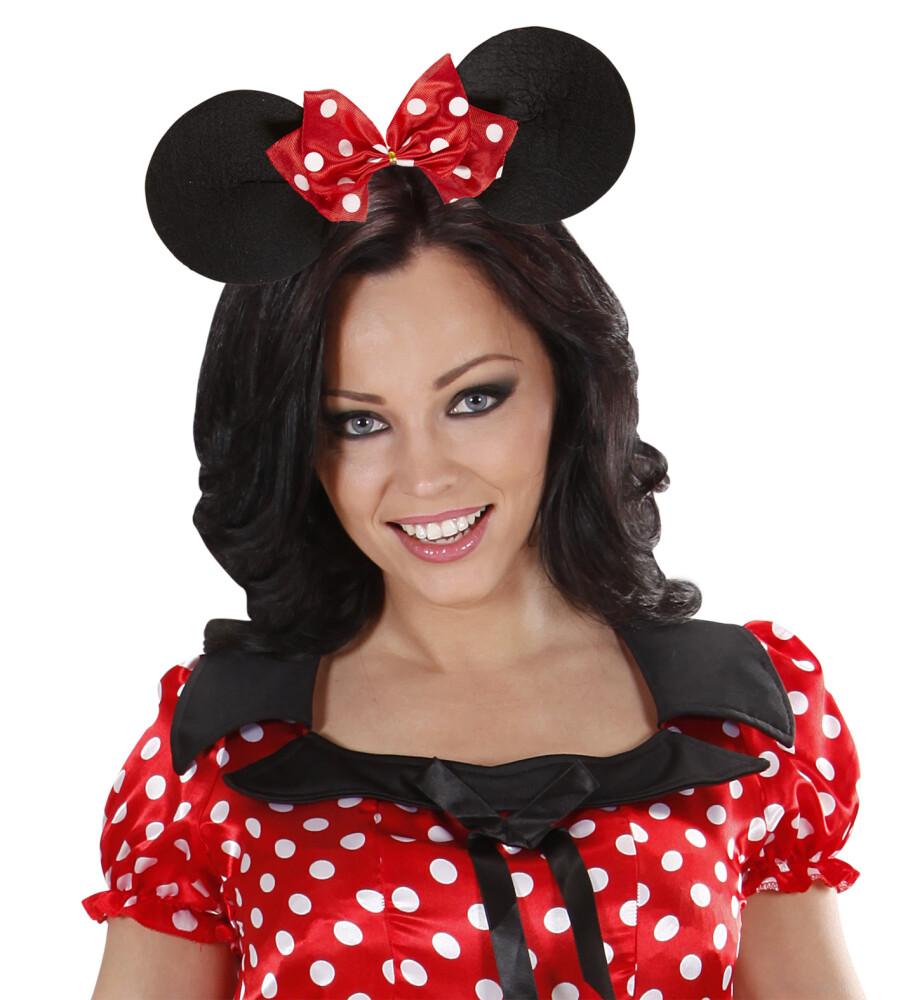 MOUSE EARS HEADBAND WITH DOTTED BOW