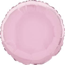 Folieballong Rund Pastel Pink