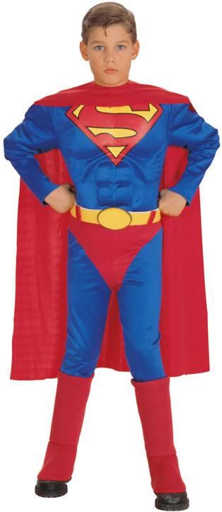 Superman Deluxe med Muskler Barn